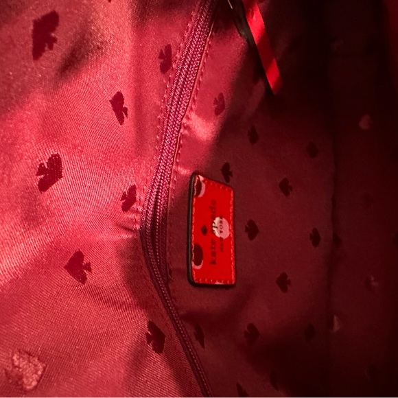 Ruby Red Kate Spade Polka Dot Crossbody - Picture 3 of 5